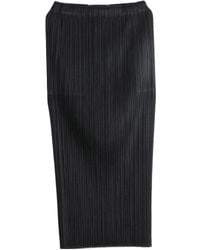 Pleats Please Issey Miyake - Pleated Maxi Skirt - Lyst