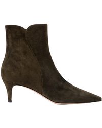 Gianvito Rossi - Levy 55 Suede Ankle Boots - Lyst