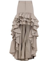Moschino - Cotton Long Skirt - Lyst