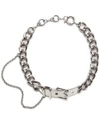 Acne Studios - Buckle-Detail Choker Necklace - Lyst