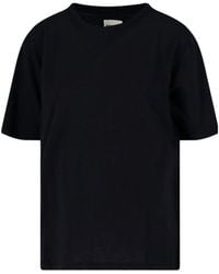 KHAITE - Mae Logo Patch Crewneck T-Shirt - Lyst