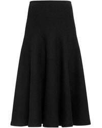 Alaïa - Alaïa Knit Flare Skirt - Lyst