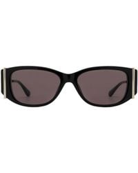 McQueen - Eyewear Oval Frame Sunglasses - Lyst