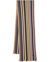Paul Smith - Scarf With Stripe Pattern - Lyst