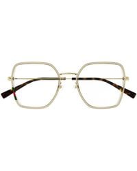 Gucci - Eyewear Square Frame Glasses - Lyst