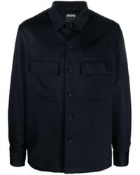 ZEGNA - Button-Fastening Cashmere Shirt Jacket - Lyst