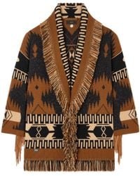 Alanui - Dreamscape Fringed Knit Cardigan - Lyst