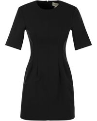 Sportmax - Crewneck Short-Sleeved Dress - Lyst