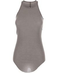 Rick Owens - Sleeveless Ribbed Tank Top - Lyst