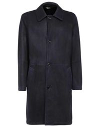 Brioni - Single-Breasted Leather Coat - Lyst