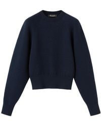 Loro Piana - Wool Blend Crew Neck Sweater - Lyst