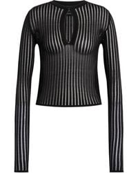 Dondup - Sheer-Knit Cut-Out Sweater - Lyst