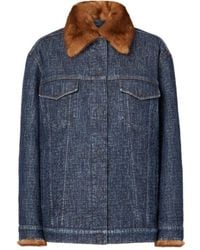 Fendi - Ff Denim Jacket - Lyst