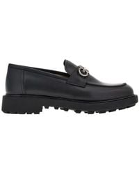Ferragamo - Ferragamo Gancini-Buckle Slip-On Loafers - Lyst