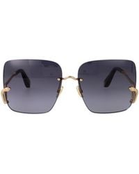 Roberto Cavalli - Square Frame Rimless Sunglasses - Lyst