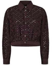 Pinko - Broderie Anglaise Shirt - Lyst
