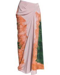 Dries Van Noten - Long Draped Skirt - Lyst