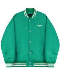 we11done - Logo-Print Bomber Jacket - Lyst