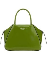 Prada - Logo Embossed Small Handbag - Lyst