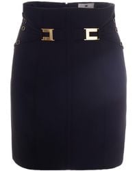 Elisabetta Franchi - High Waist Mini Skirt - Lyst