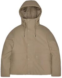 Rains - Long-Sleeved Snap-Button Cotton Jacket - Lyst