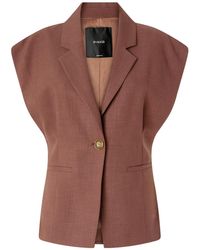 Pinko - Single-Breasted Sleeveless Blazer - Lyst