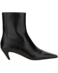 Stella McCartney - Pointed Toe Zipped Boots - Lyst