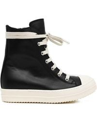 Rick Owens - Leather Sneakers - Lyst