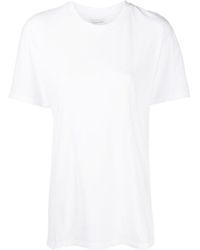 Anine Bing - T-Shirt With Round Neck And Short Sleeves - Lyst