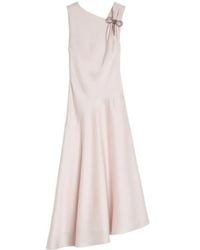 Jil Sander - Envers Asymmetric Satin Evening Dress - Lyst