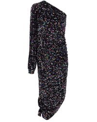 Amen - Velvet Sequin Asymmetric Dress - Lyst