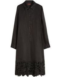 Max Mara - Studio Broderie Trim Shirt Dress - Lyst