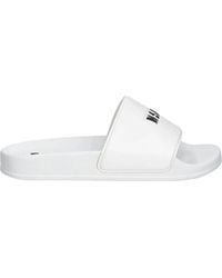 MSGM - Logo-Embossed Slides - Lyst