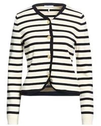 Rag & Bone - Striped Knit Long-Sleeve Cardigan - Lyst