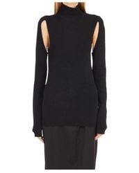 Helmut Lang - Air Cut-Out Turtleneck Jumper - Lyst