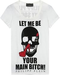 Philipp Plein - Logo Details T-Shirt - Lyst