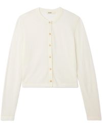KHAITE - Long-Sleeved Knitted Shirt - Lyst