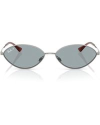 Ray-Ban - Oval Frame Sunglasses - Lyst