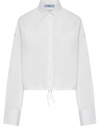Prada - Cotton Poplin Shirt - Lyst