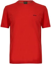 BOSS - Minimal Logo Tshirt - Lyst