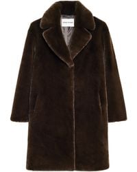 Stand Studio - Camille Faux Fur Teddy Coat - Lyst