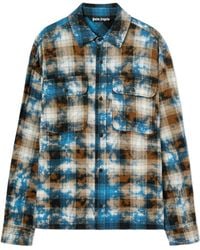 Palm Angels - Checked Long-Sleeved Shirt - Lyst