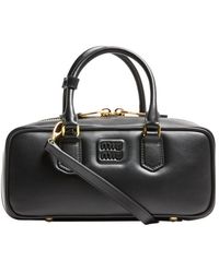 Miu Miu - Arcadie Leather Handbag - Lyst