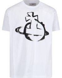 Vivienne Westwood - Orb Printed Crewneck T-Shirt - Lyst