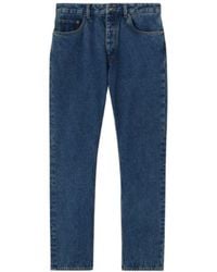 Palm Angels - Monogram Detailed Straight Leg Jeans - Lyst
