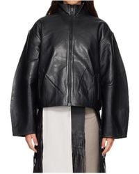 St. Agni - Cocoon Leather Jacket - Lyst