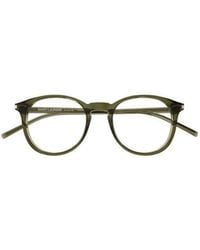 Saint Laurent - Eyewear Round Frame Glasses - Lyst