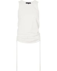 Tibi - Shirred-Back Tank Top - Lyst