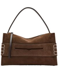 JW Anderson - Loafer Suede Shoulder Bag - Lyst