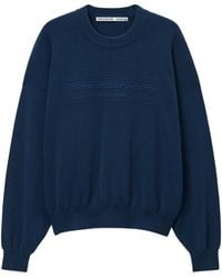 Alexander Wang - Logo-Embossed Sweatshirt - Lyst